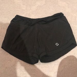 Black gym shorts